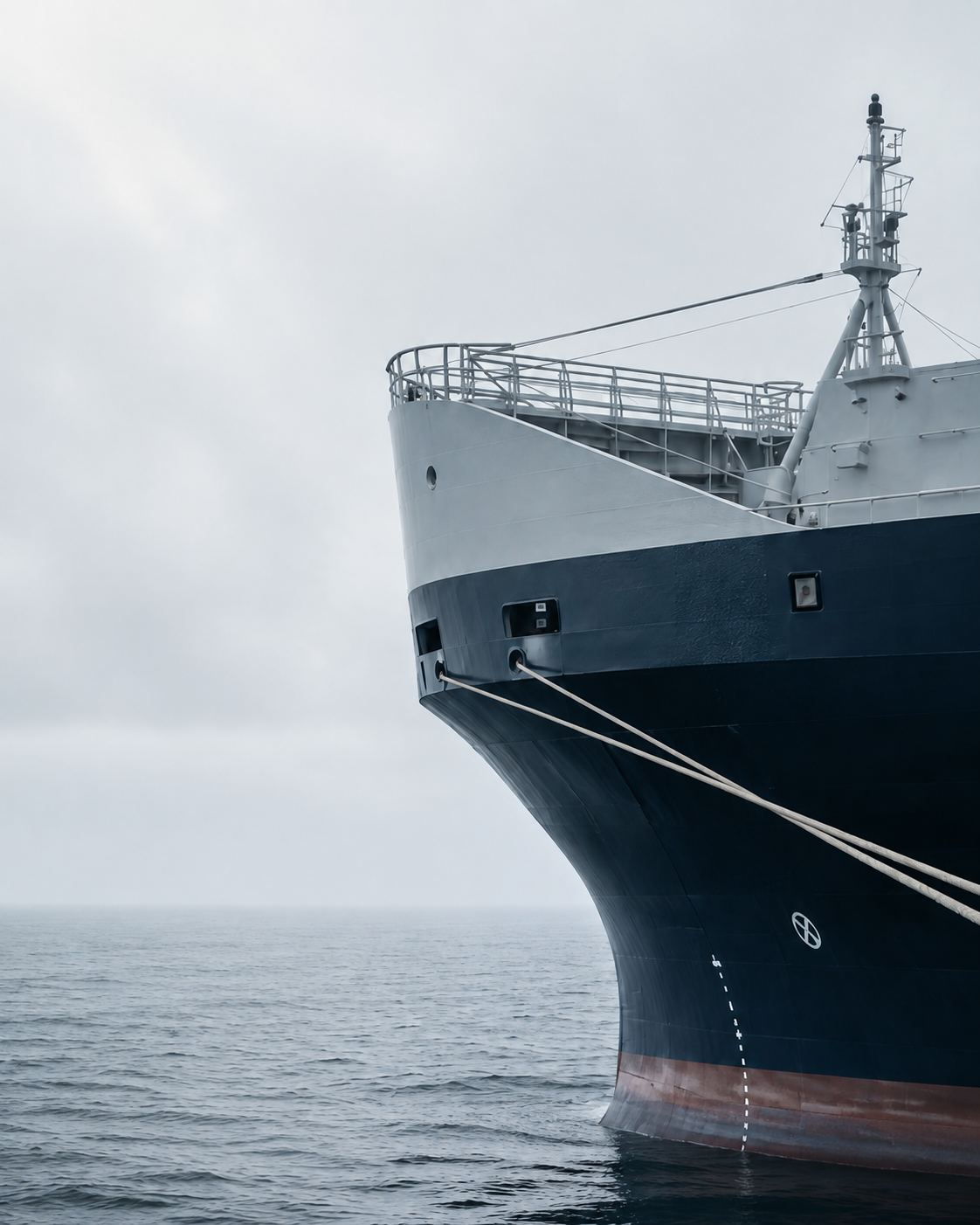 Commercial vessel at sea